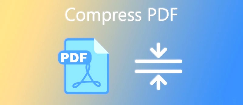 Compressing a PDF file illustration